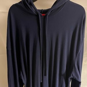 Polo mens pullover hoodie dark blue